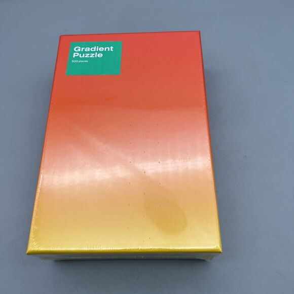 Gradient Puzzle Red Yellow Designed by Bryce Wilner 500 Piece New Sealed - Picture 2 of 6